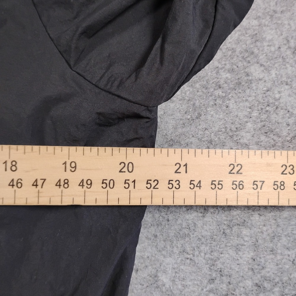 Vuori Airy Anorak Womens Black Windbreaker Parka Jacket Drawstring Waist M *Flaw - Picture 6 of 16